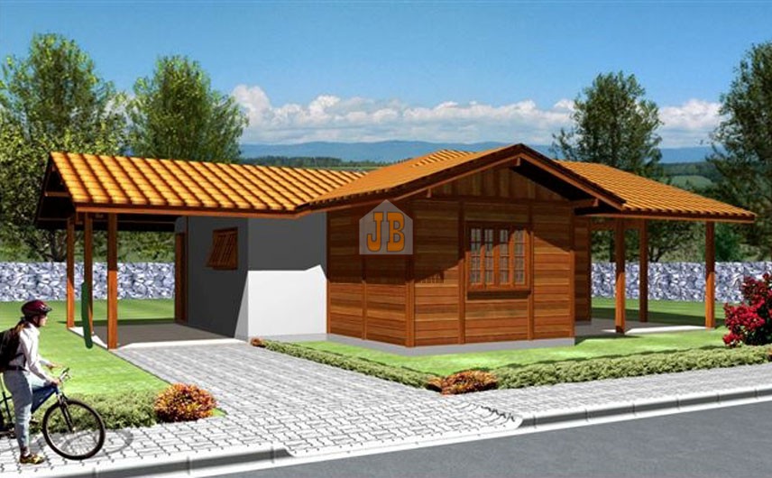 JB Casa de Madeira – Ecoporanga-ES – 108,31 m² JB Casa de Madeira – Ecoporanga-ES – 108,31 m²