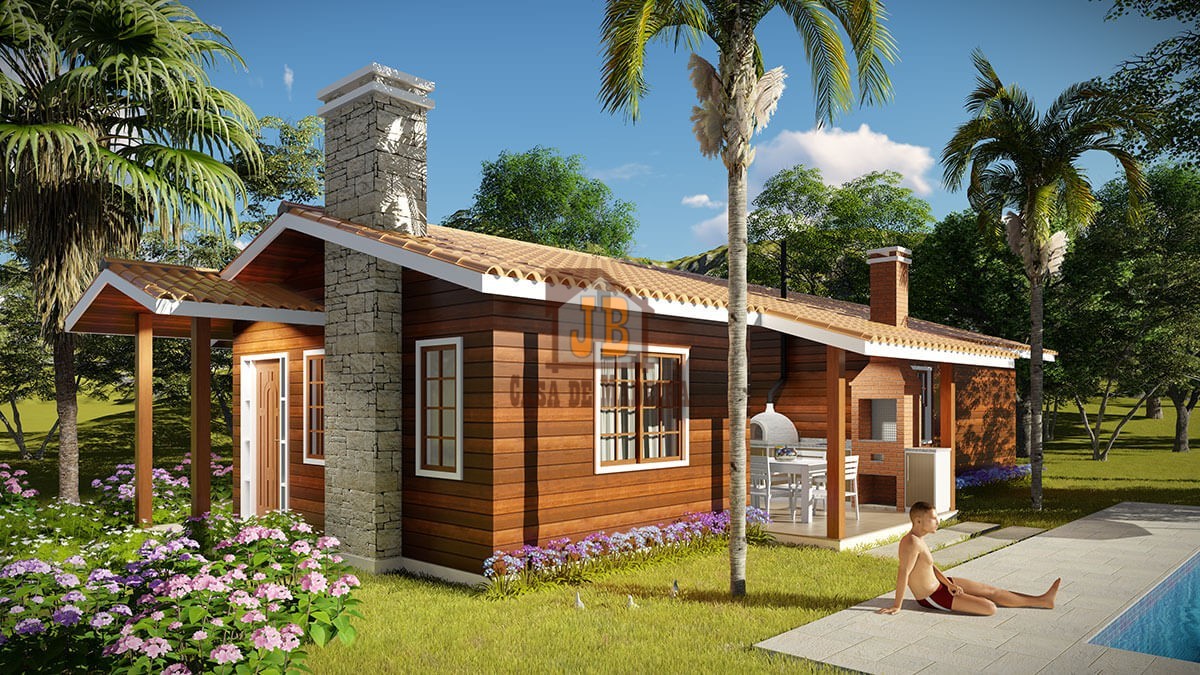 JB Casa de Madeira – Pedro Canário-ES - 109,26 m² JB Casa de Madeira – Pedro Canário-ES - 109,26 m²