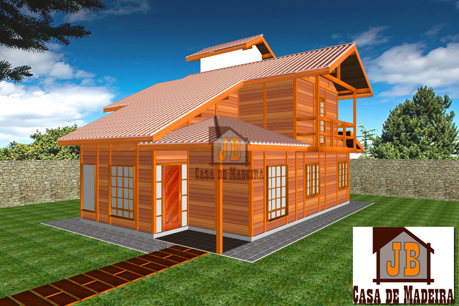 Casa de Madeira Duplex – Santa Maria de Jetibá-ES - 119,26 m²