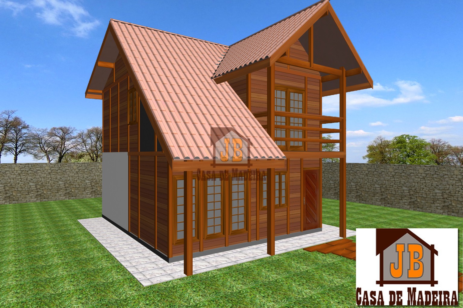 Casa de Madeira Duplex – Aracê-ES - 90,31 m²