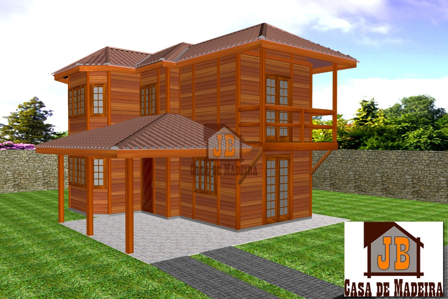 Casa de Madeira Duplex – Conceição do Castelo-ES - 99,00 m²
