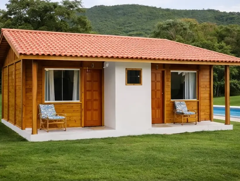 Casa de madeira para montanha: aconchego, vista e implantação