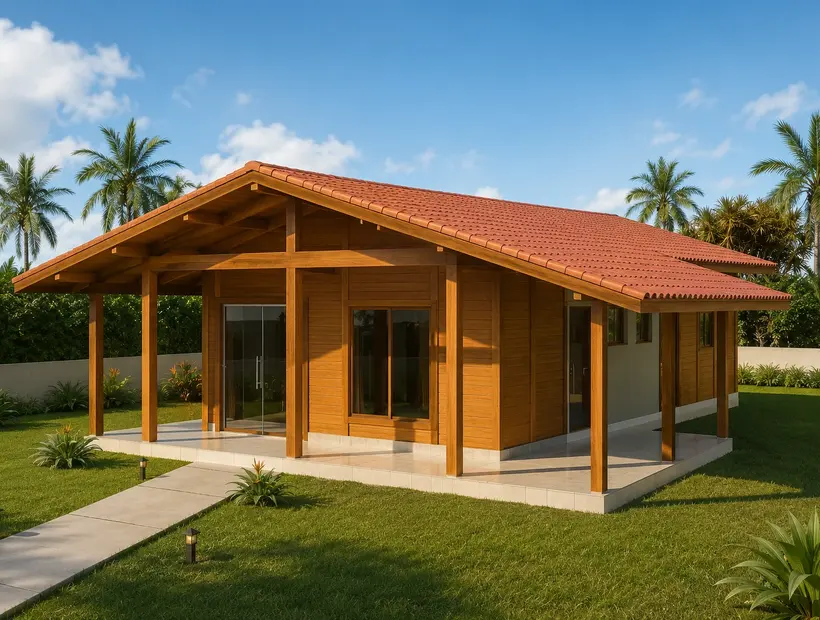 Casa de madeira para praia: escolha pensando em uso e ventilação
