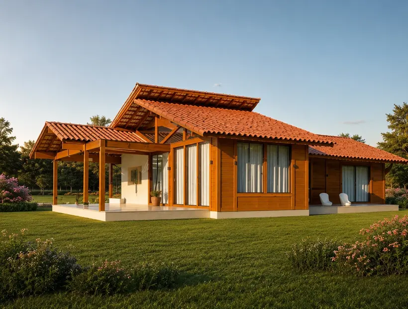 Casa de madeira para aposentadoria: conforto, acesso e simplicidade