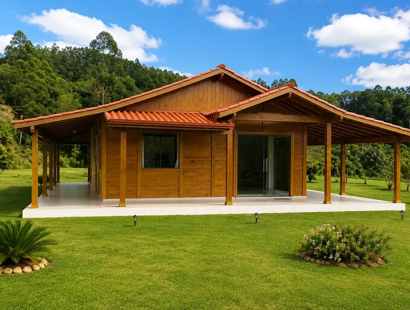 Casa de madeira para aposentadoria: conforto, acesso e simplicidade